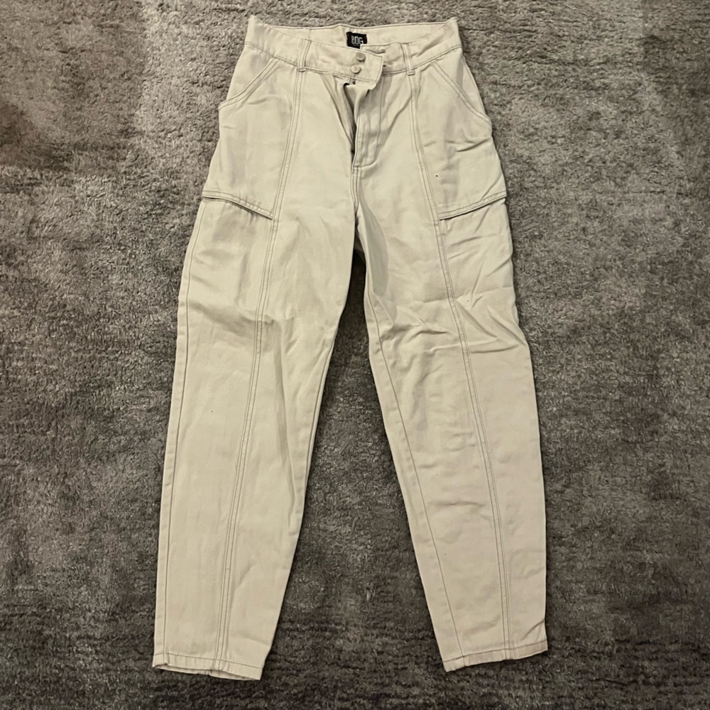 Urban Outfitters, cream colored cargo pant. Size 25